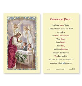 Christian Brands Church Supply First Communion Laminated Holy Card