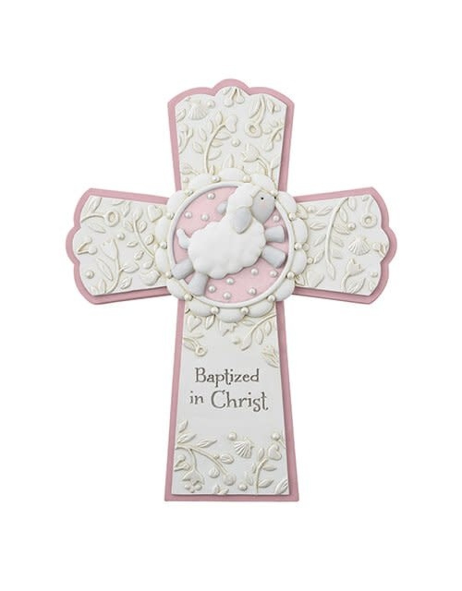 Avalon Gallery Baptized in Christ Wall Cross - Pink