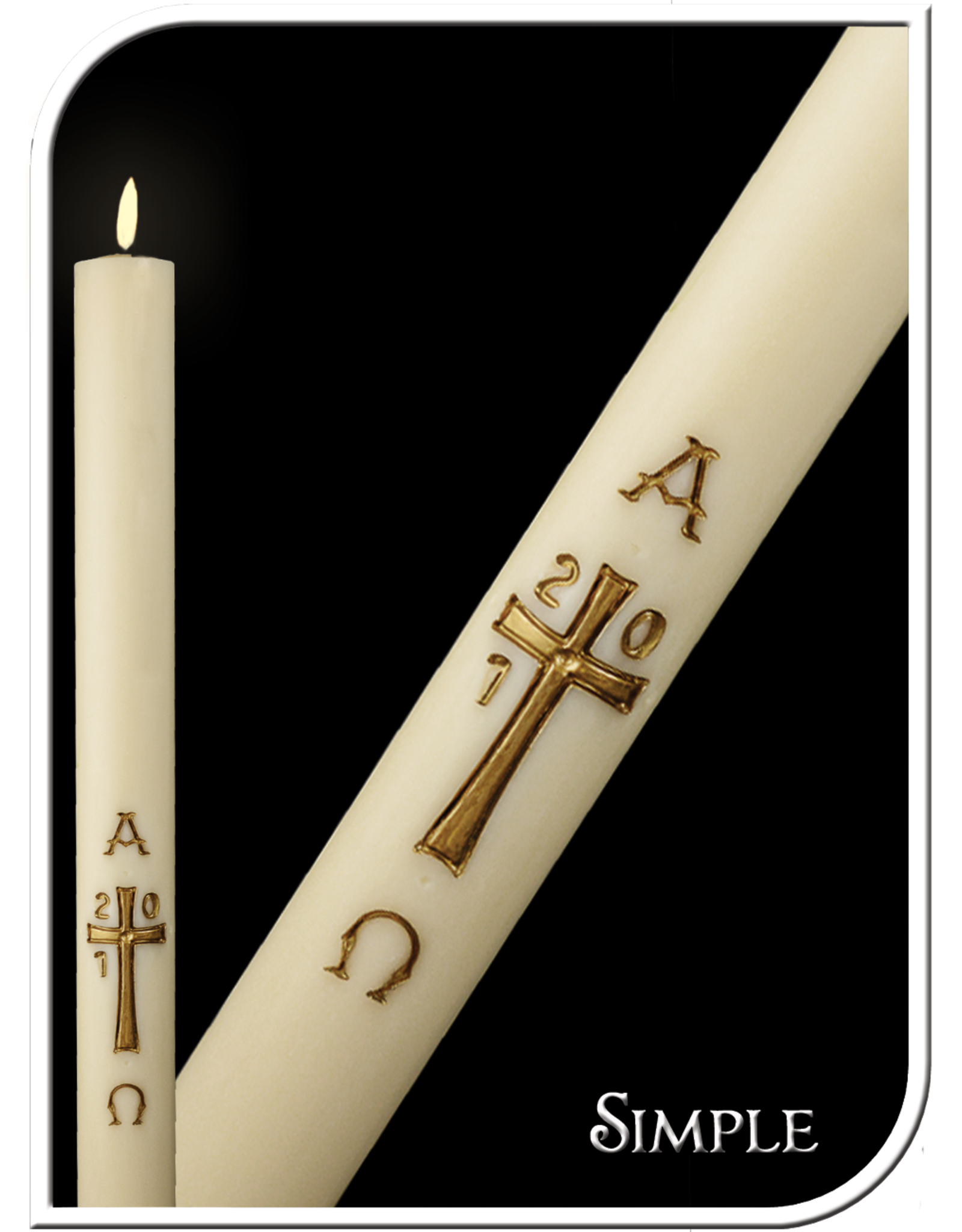 Dadant Simple Cross Paschal Candle