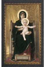 Virgin and Child Picture - Ornate Dark Framed Art