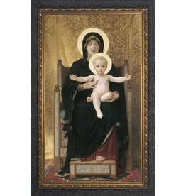 Nelson Art Virgin and Child Ornate Dark Framed Art Picture