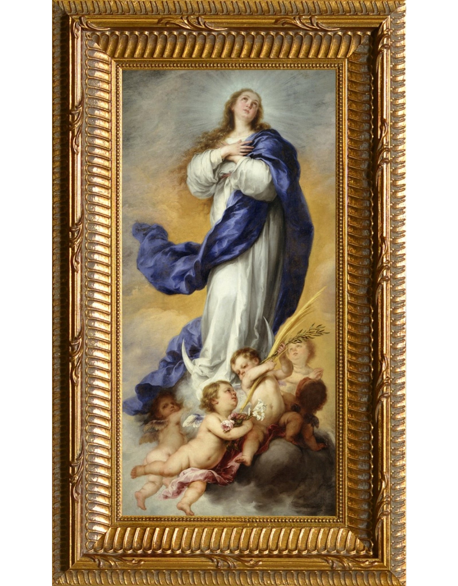 Nelson Art Immaculate Conception Ornate Gold Framed Art Picture