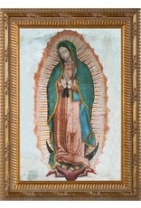 Nelson Art Our Lady of Guadalupe Ornate Gold Framed Canvas Picture
