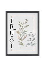P Graham Dunn Trust In The Lord Canvas Framed Picture 12x15.75