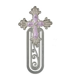 Birthstone Jeweled Cross Bookmark