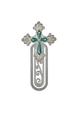 Birthstone Jeweled Cross Bookmark