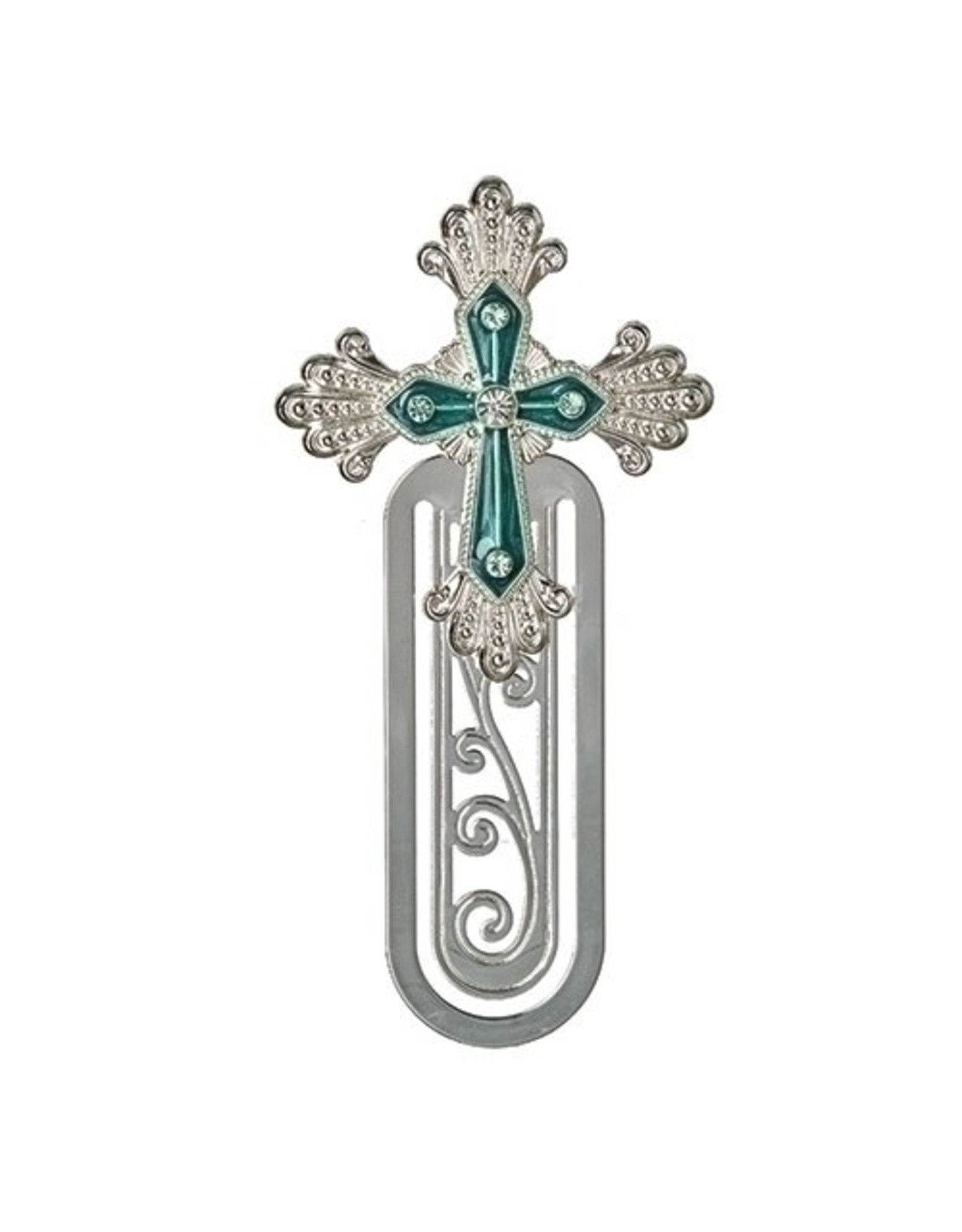 Birthstone Jeweled Cross Bookmark