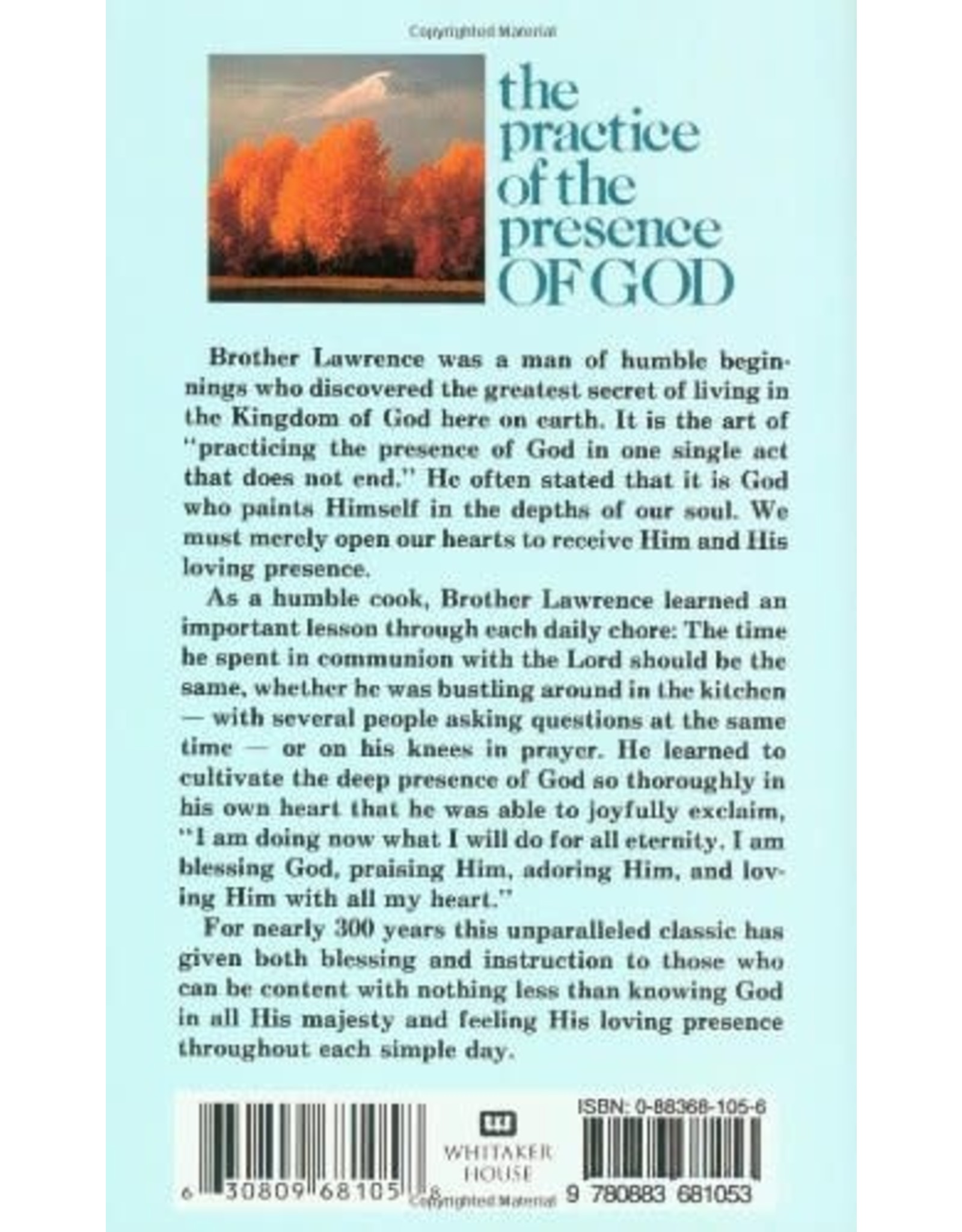 Whitaker House Practice of the Presence of God