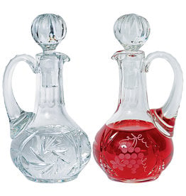 Koleys Cruets Crystal 6-3/8" Height, 6 oz (Pair)