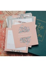 The Daily Grace Co. Prayer Request Cards - Teal Floral