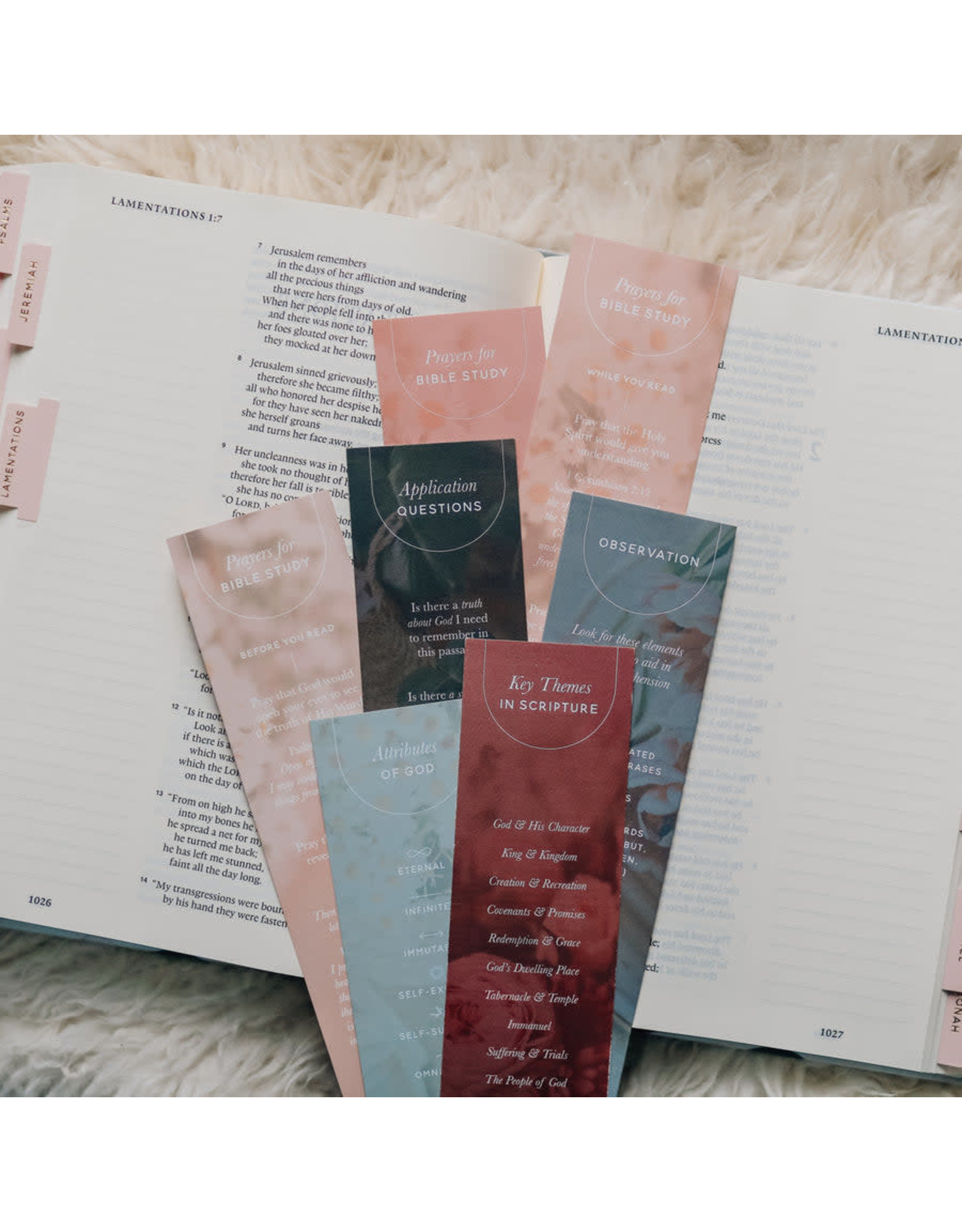 The Daily Grace Co. Bible Study Prompts Bookmarks Set of 7