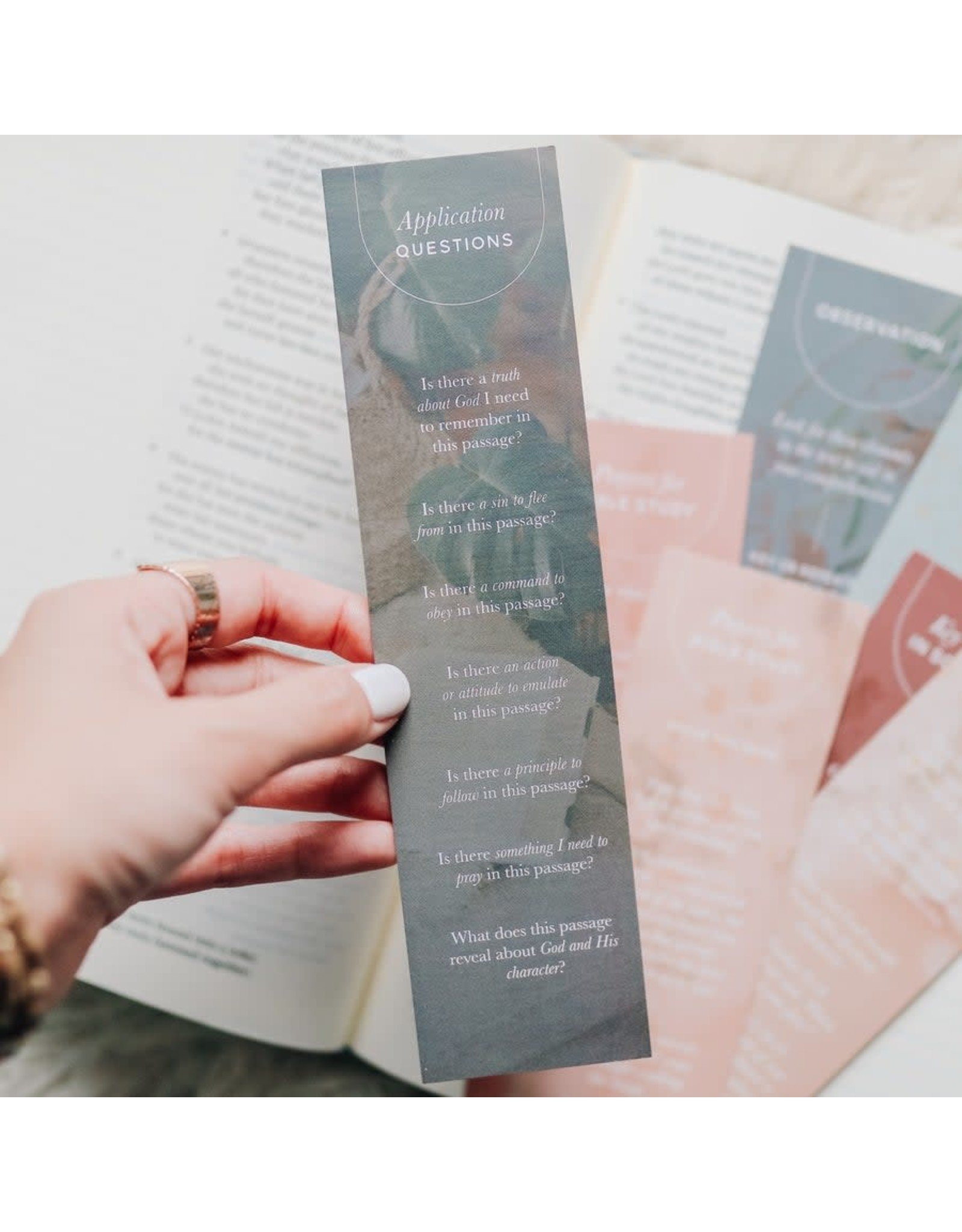 Bible Study Prompts Bookmarks Set of 7