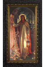 Nelson Art Light of the World (Jesus Knocking) Ornate Dark Framed Art Picture