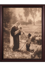 Nelson Art Gift of the Shepherd Sepia Framed Art Picture