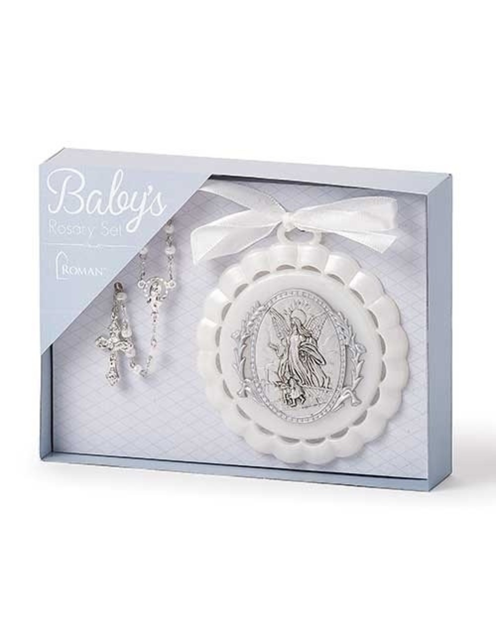 Roman Baby's Rosary & Crib Medal