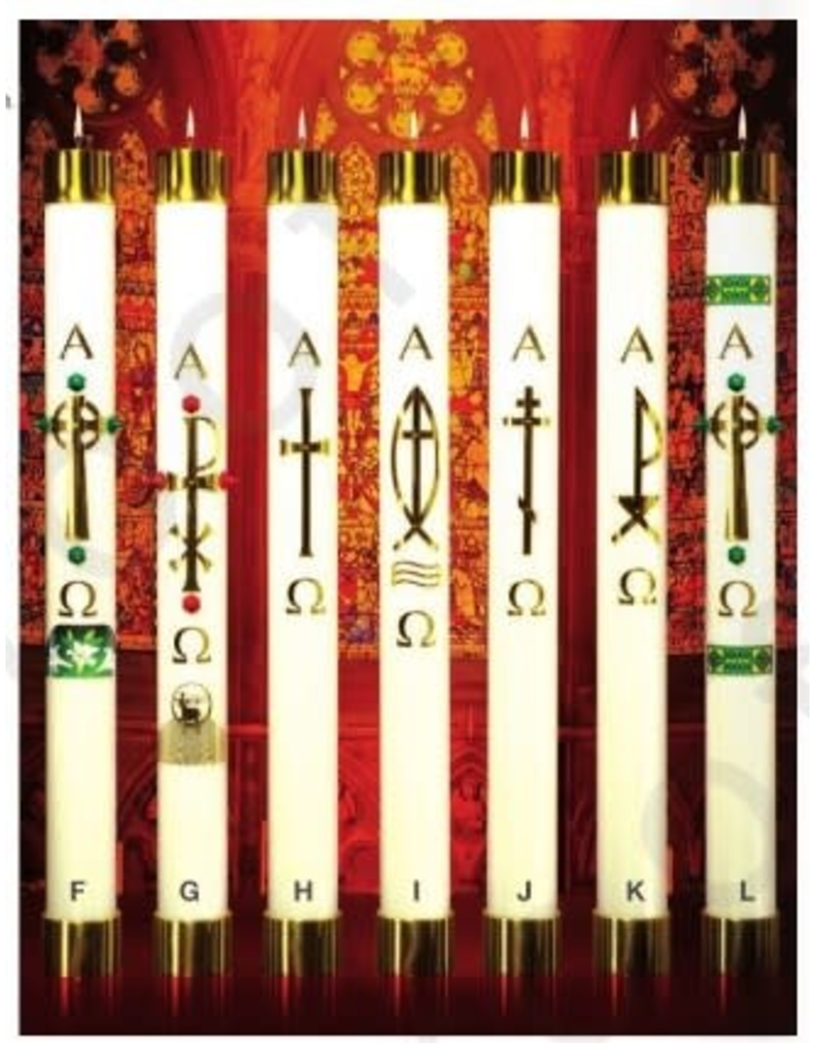 Lux Mundi Paschal Candle Shell 2"x30"