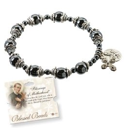 Rosary Bracelet "Blessings of Motherhood" Hematite Beads