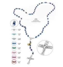 Tuscan Hills Rosary, Austrian Crystal (6mm) -