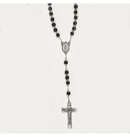 Tuscan Hills Rosary - 5mm Dark Brown Wood Bead