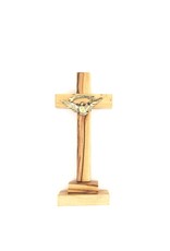 Shomali Confirmation Cross - Standing, made with Olive Wood from the Holy Land (5")