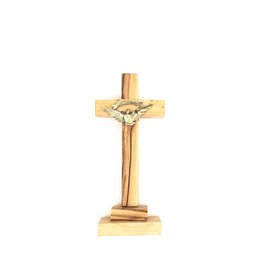 Shomali Confirmation Cross - Standing, made with Olive Wood from the Holy Land (5")