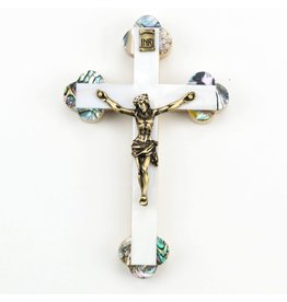 Shomali Crucifix - Mother of Pearl (5")
