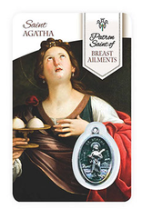 Healing Holy Card with Medal