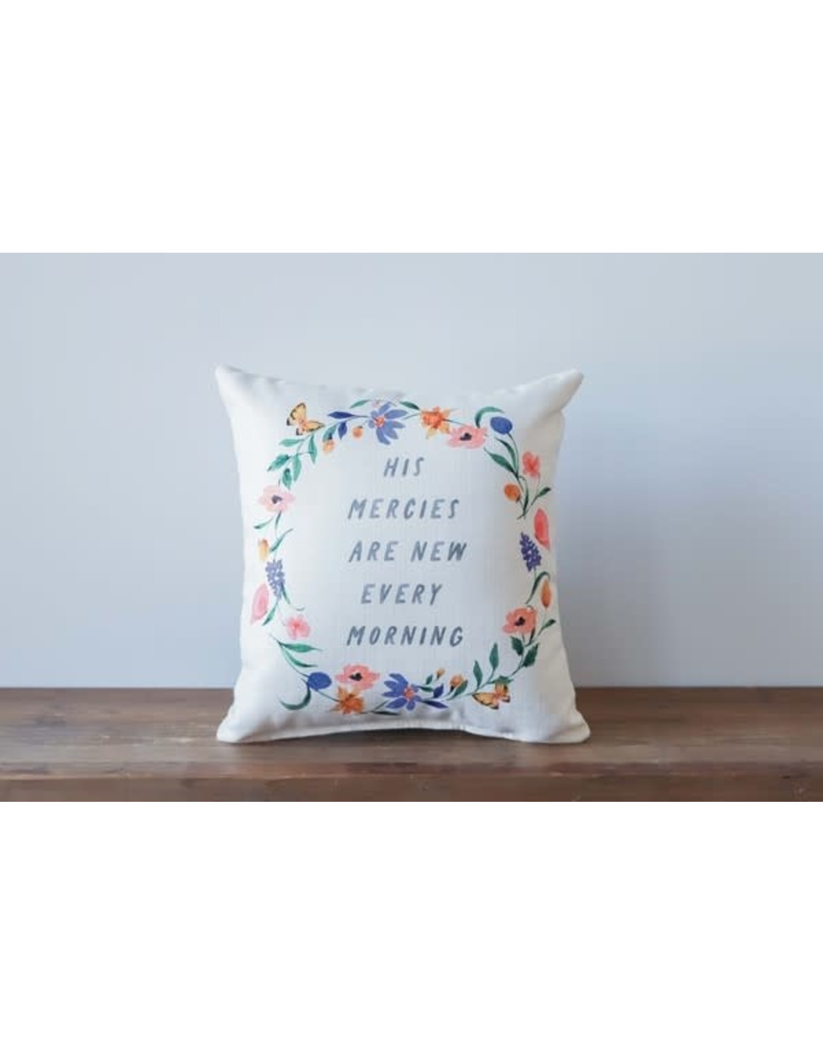 Little Birdie Pillow - New Mercies, Spring Wreath