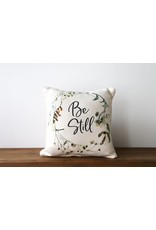 Pillow - Be Still, Natural Wreath