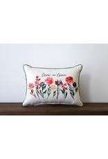 Little Birdie Pillow - Grow in Grace (with Green Piping)