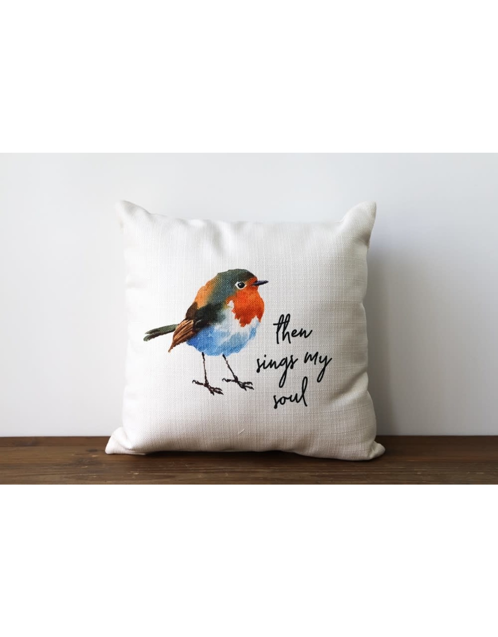 Little Birdie Pillow - Bird, Then Sings my Soul