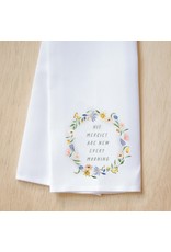 Little Birdie Dish Towel - New Mercies, Spring Wreath