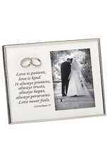 Wedding Picture Frame - Love is Patient (for 4x6 Photo)