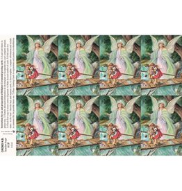 San Francis Holy Cards - Laser - Guardian Angel (Sheet of 8)
