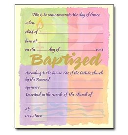 Altar + Home Baptism Certificates (50)