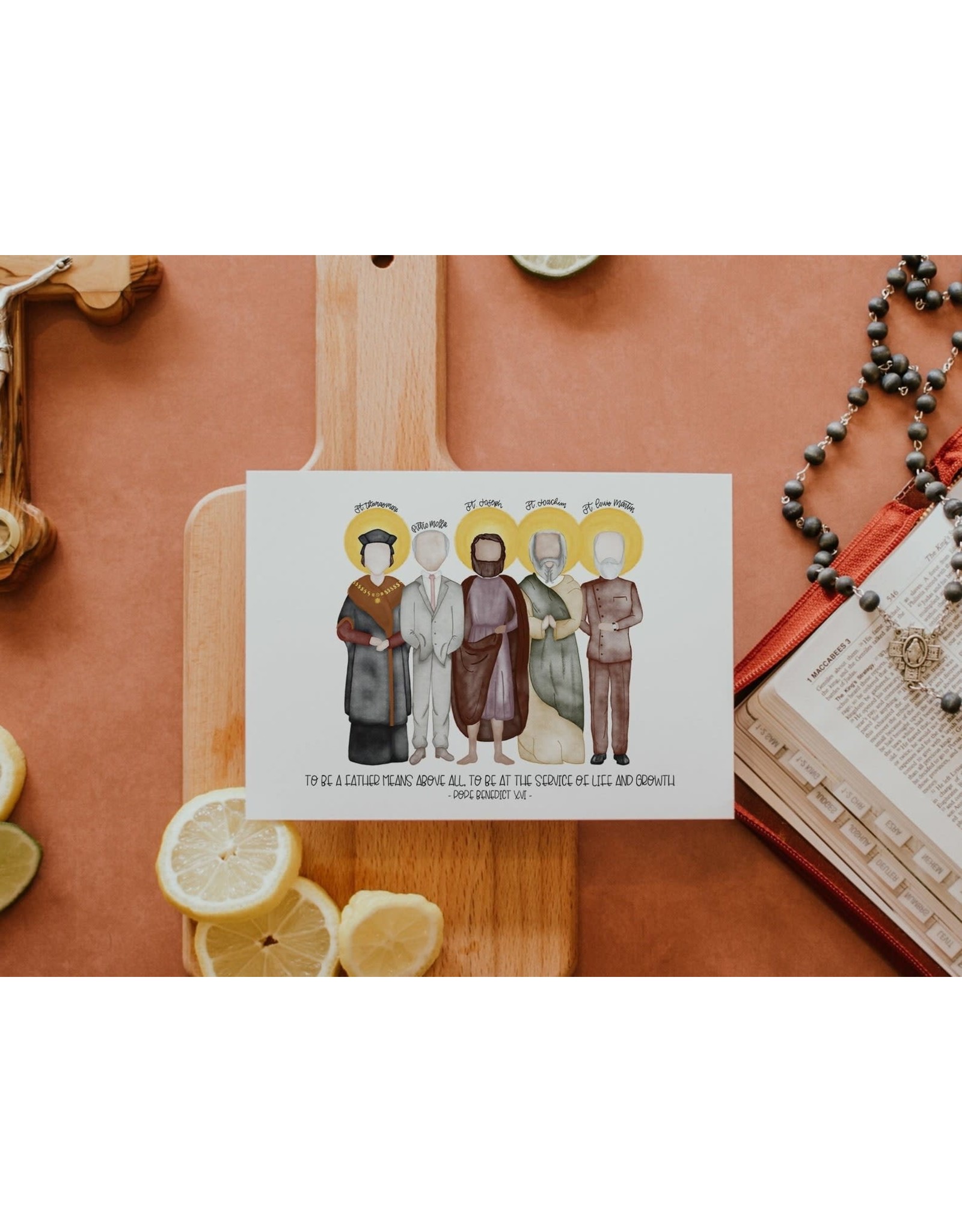 Mrs. Torres Creates Father Saints Print (5x7)