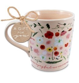 Lighthouse Christian Products Mug - Floral, Never Stop Praying