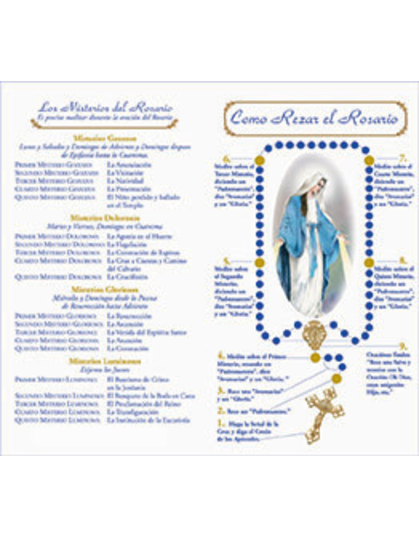 Prospect Hill Rosary Pamphlet, 4-Page (SPANISH)