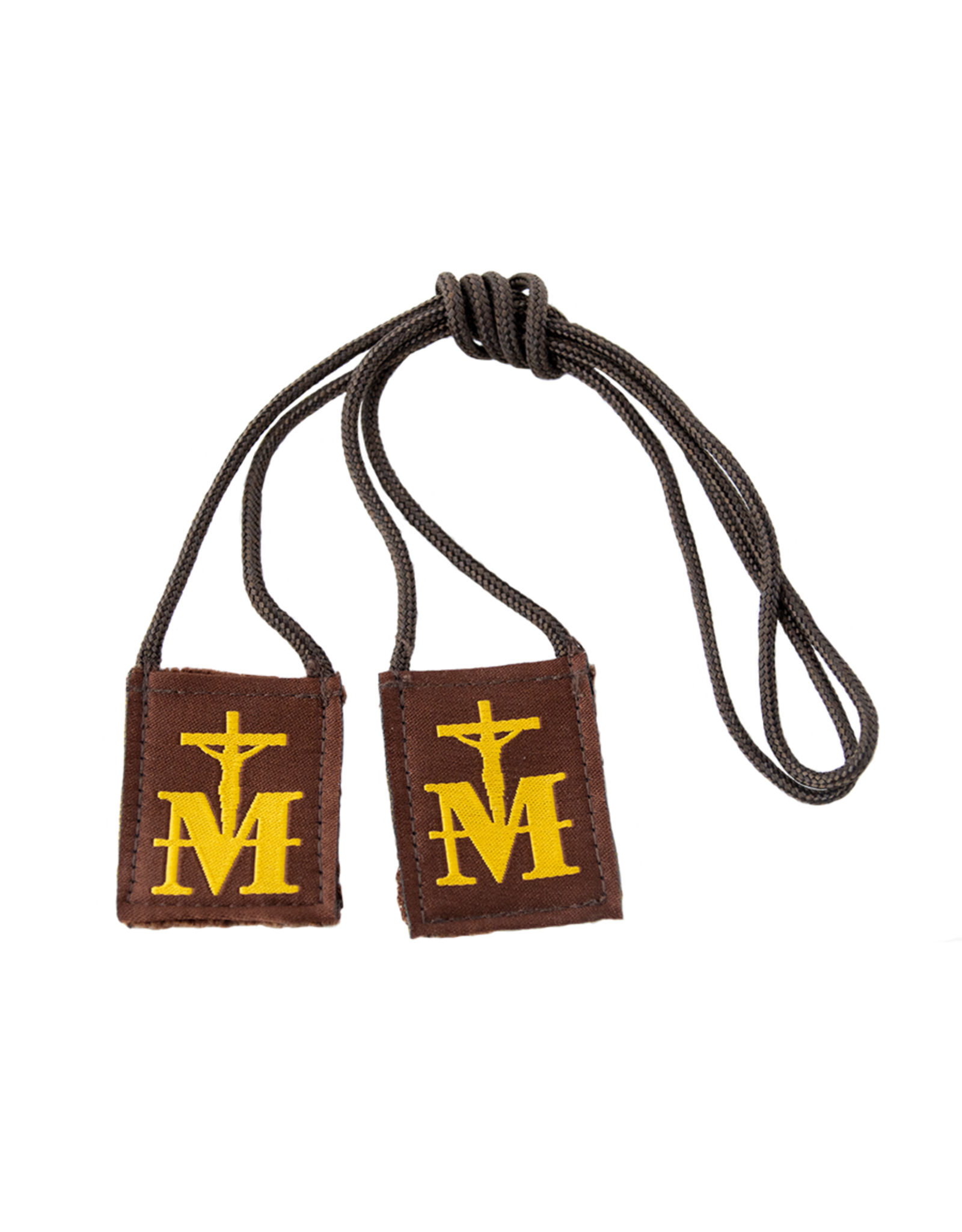 Scapulars.com Scapular, Premium, Brown/Gold