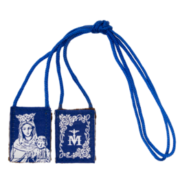 Scapulars.com Scapular, Premium, Blue/White