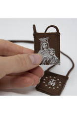 Scapulars.com Scapular, Premium, Brown/Cream