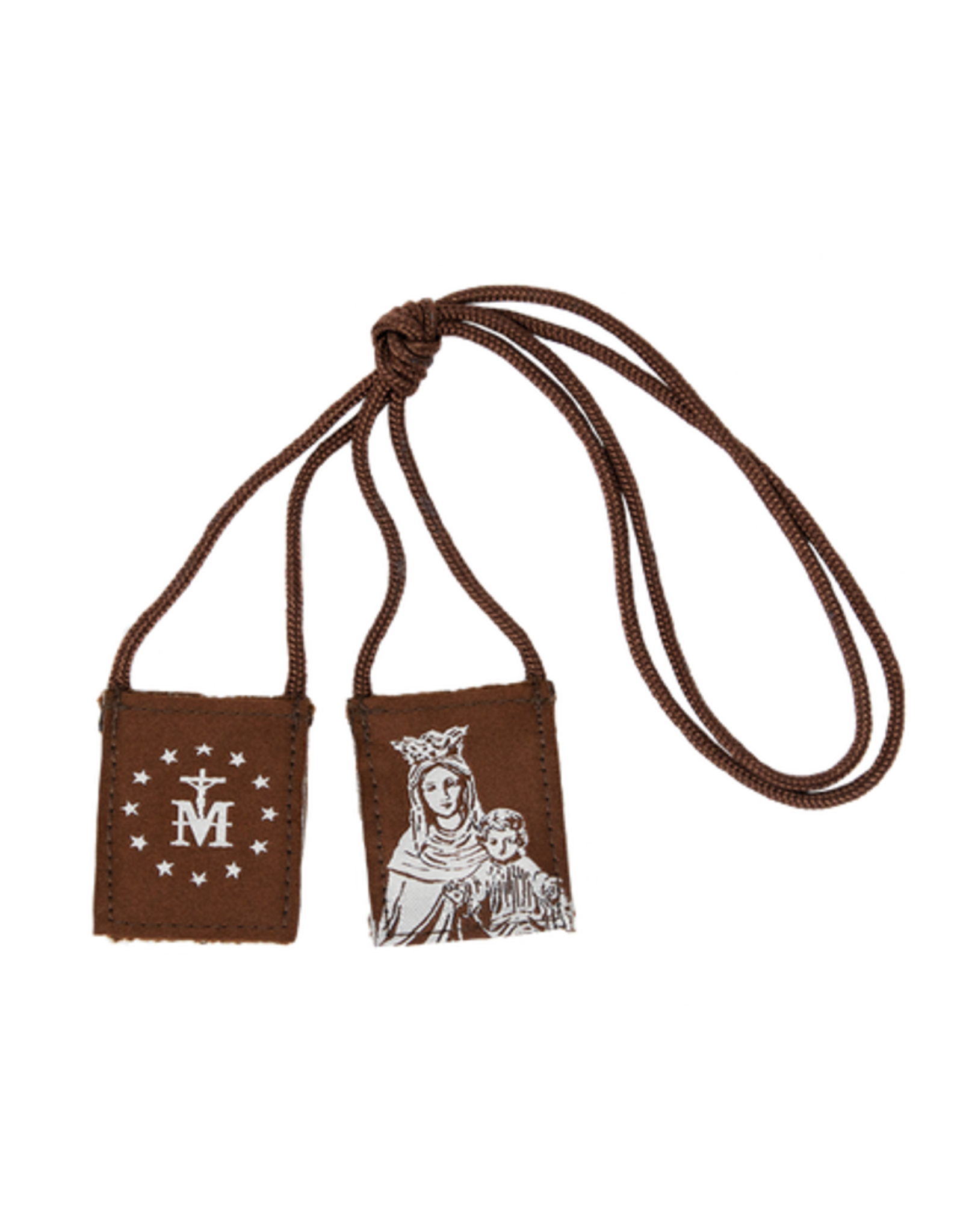 Scapulars.com Scapular, Premium, Brown/Cream