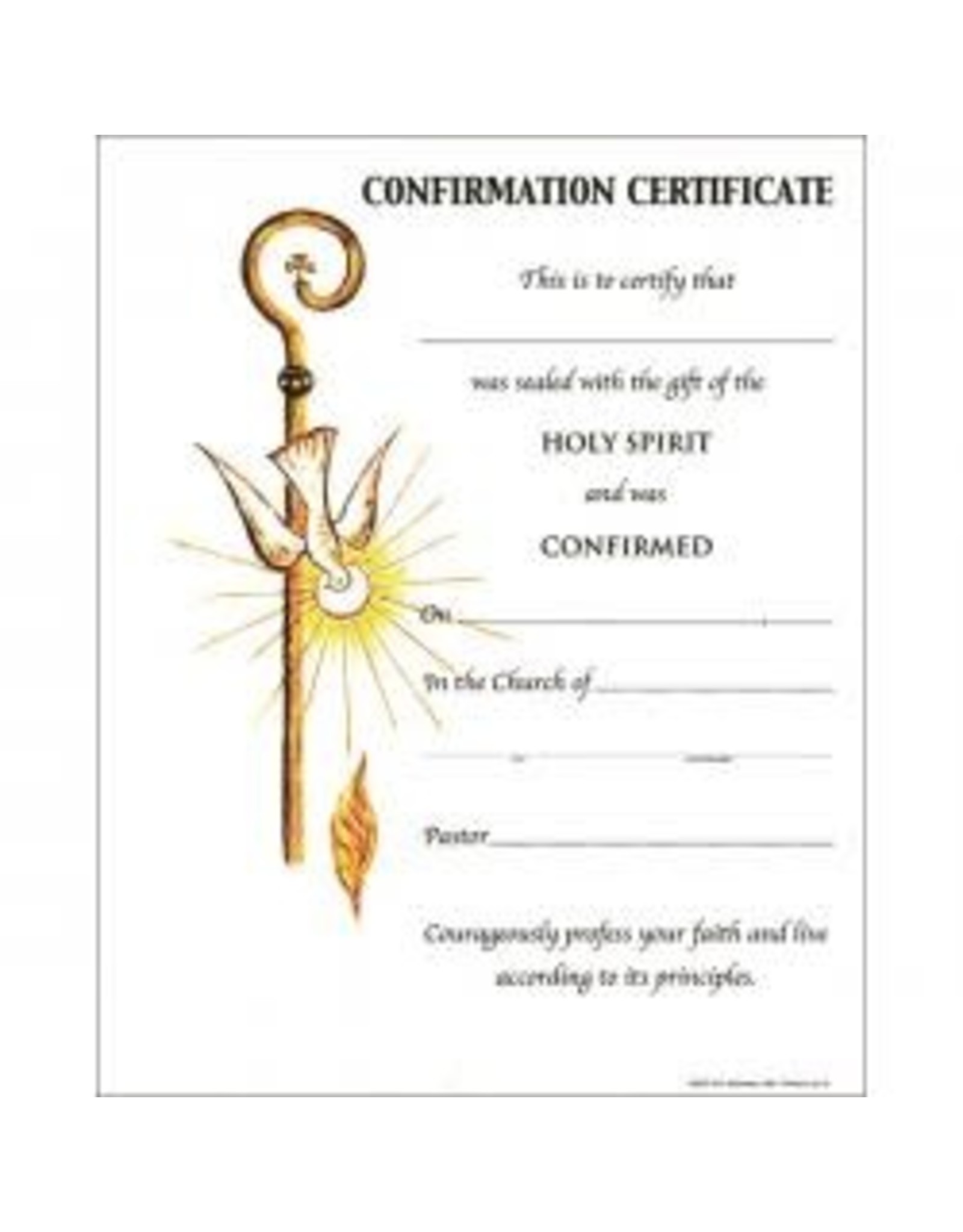 Certificates - Confirmation (100)