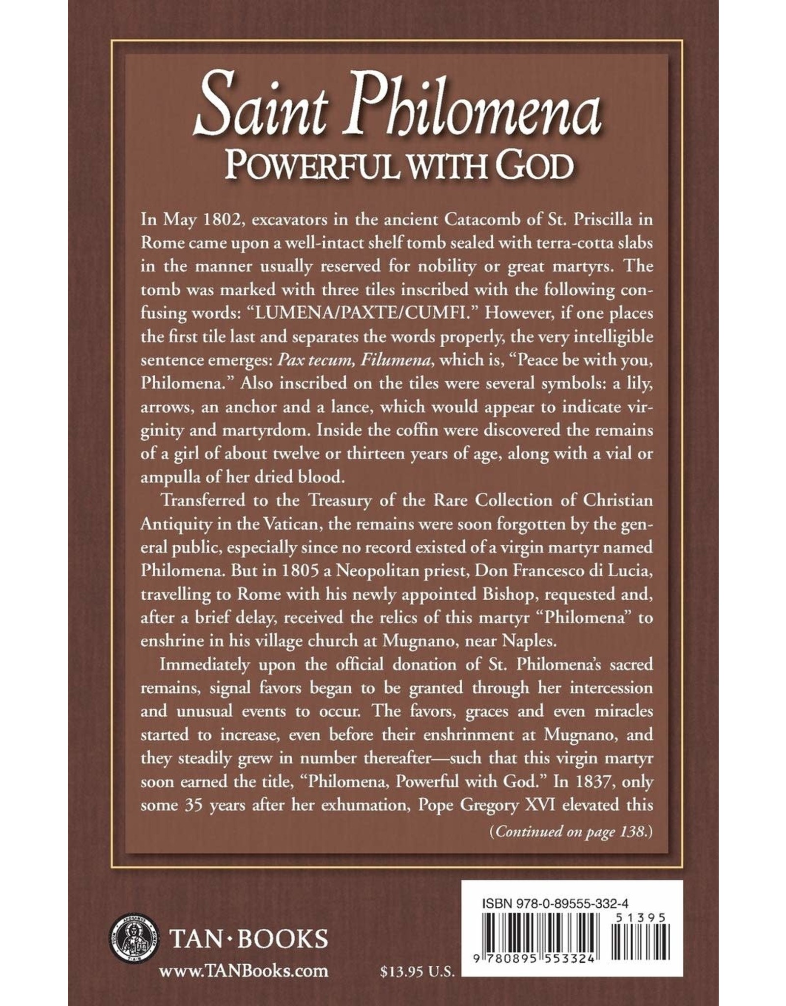 Tan Books (St. Benedict Press) Saint Philomena: Powerful with God