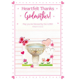 Greetings of Faith Card - Thank You Godmother