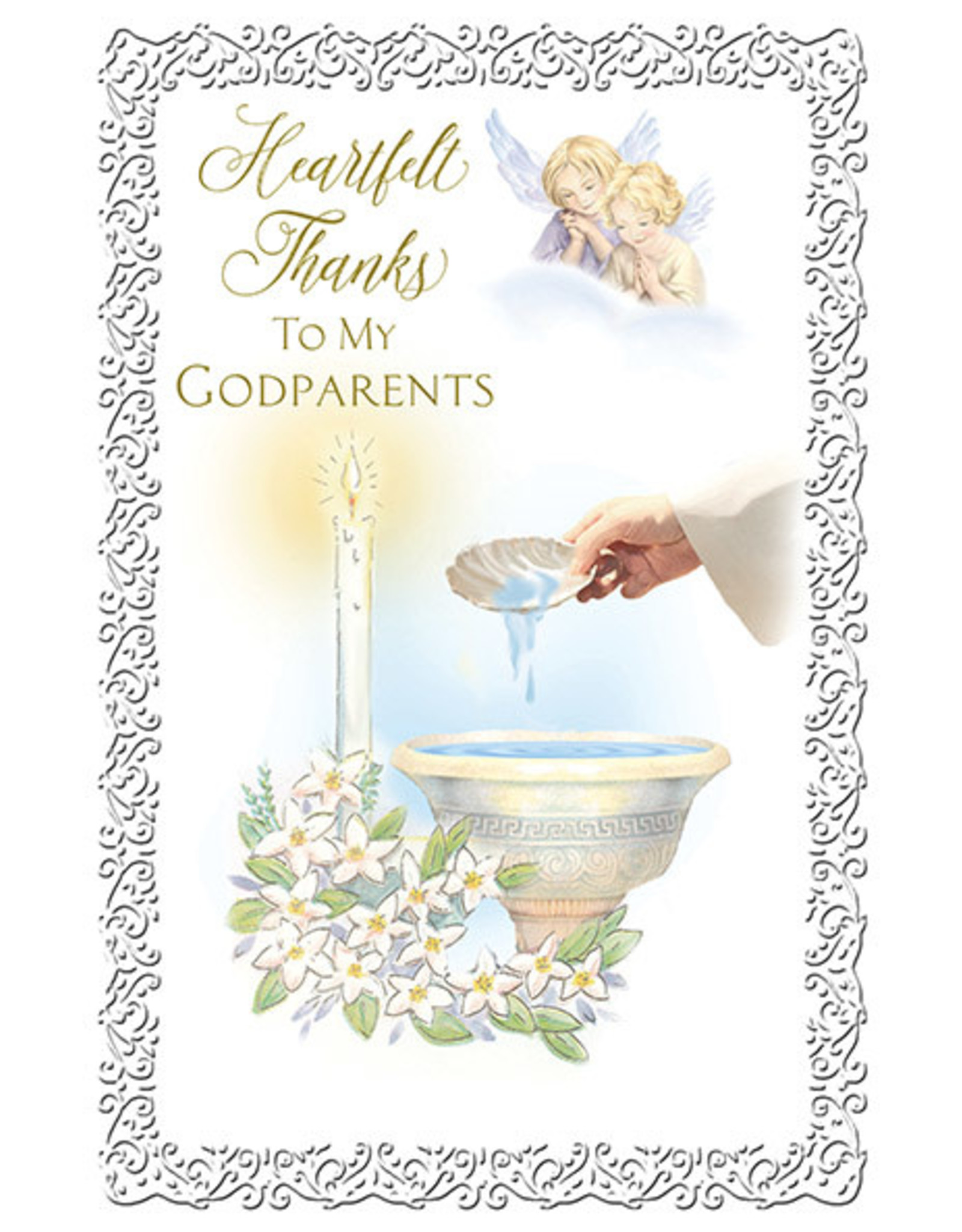 Greetings of Faith Card - Thank You Godparents