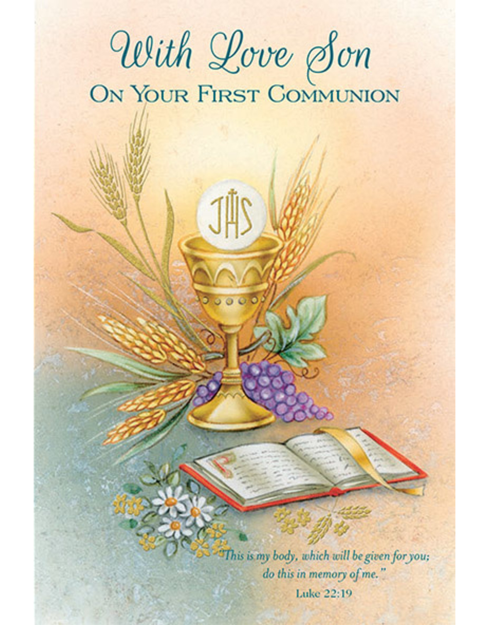 Card - First Communion, Son with Love