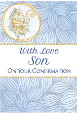 Malhame Regina Card - Confirmation, Son, Blue Design