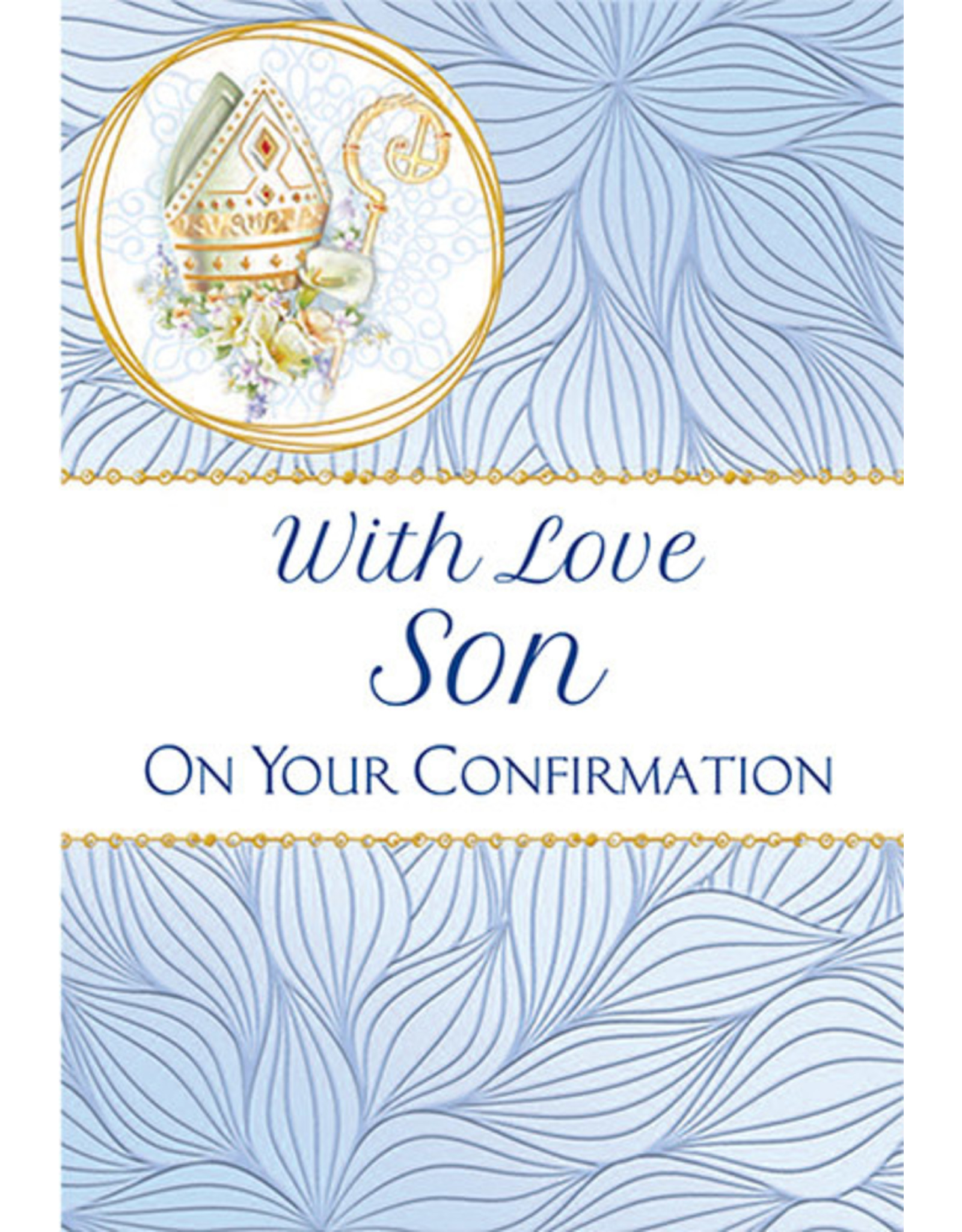 Card - Confirmation, Son, Blue Design