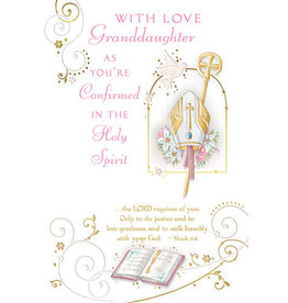 Card - Confirmation, Granddaughter with Love